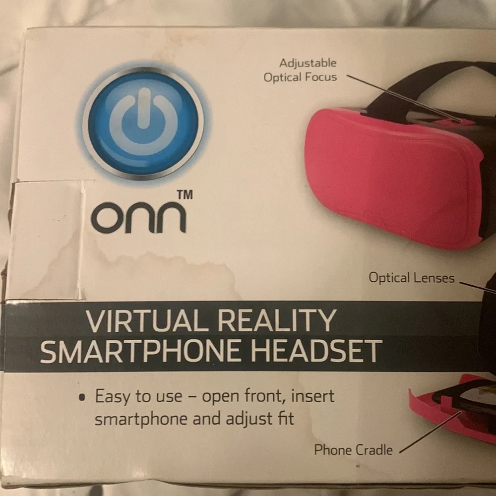 NIB pink virtual reality headset